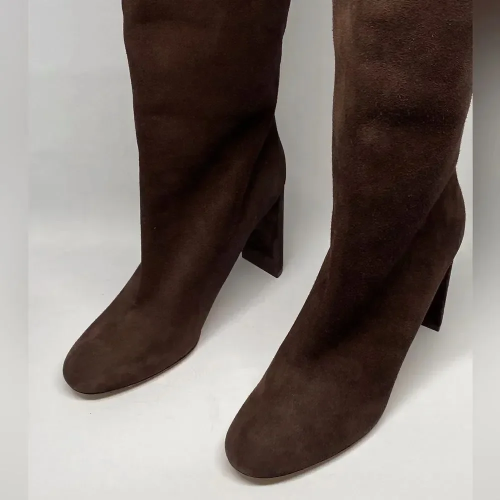 MAISON SKORPIOS Marylin Suede Over The Knee Boots size 40